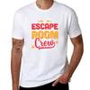 Escape Room Crew Puzzle Game Escaping Team Design TShirt Printed T Shirts for Man Funny T Shirts Dark Humor TShirt