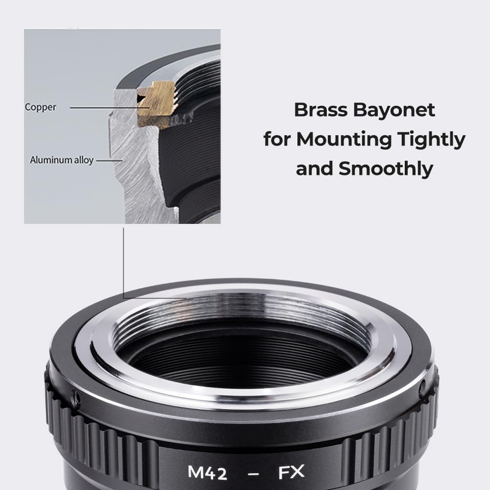 Concept Lens Mount Adapter M42 Lens To Fujifilm X Mount AJ101 K&F X-T5