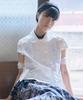 TUOMIO Round Collar Half Jacket [White]