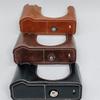 PU Leather Half Case For FujiFilm GFX100RF Bottom Battery Opening Camera Bag Cover