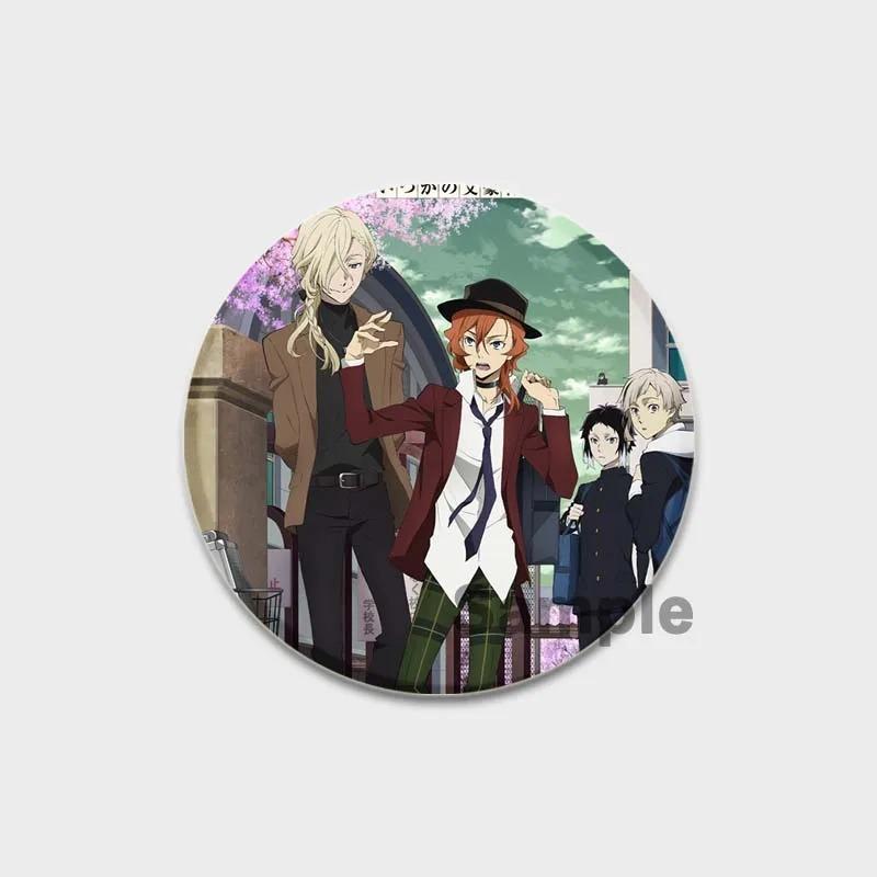 32/44/58MM Anime Lapel Pins, Cute Cartoon Brooches, Badge for Bag Hat, Jewelry Gifts, Nakajima Dazai Osamu Nakahara Chuya