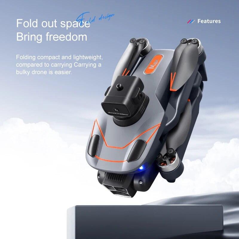 New S115 RC Drone 8K Professional Three-camera Wide-angle Positioning Obstacle Avoidance Brushless Motor Foldable Quadcopter Gift Toy