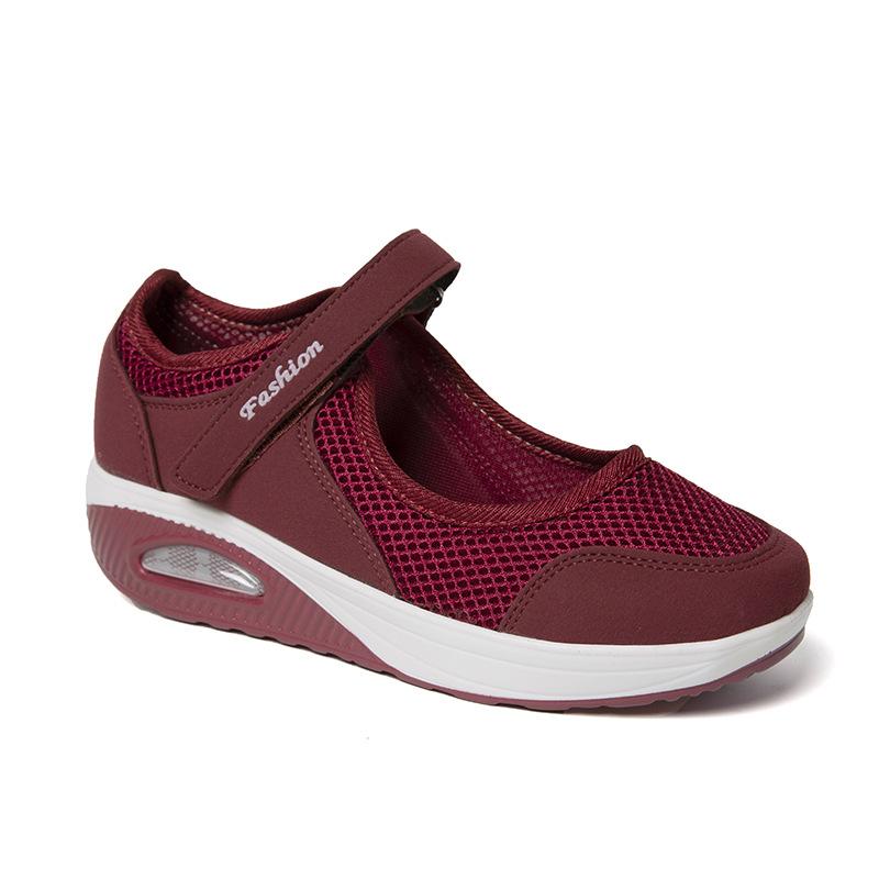 Hot Selling Summer New Mesh Rocker Shoes Plus Size Shoes Women's Shoes Air Cushion 5 Colors 35-44 Yards Breathable Casual Versatile