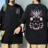 Japanisches Anime-bedrucktes T-Shirt, Sommer, Herren und Damen, 100 % Baumwolle, kurzärmelig, Harajuku, Hip-Hop-T-Shirt, Y2k-Top, übergroßes T-Shirt, Streetwear