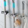 Bathroom Wall Mounted Brush Broom Storage Holder Mop Hanging Hook Storage Rack