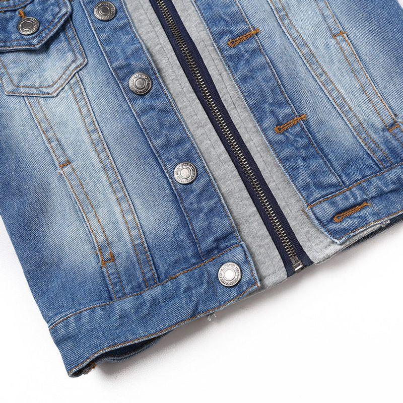 Spring and Autumn Denim Vest Casual Top Coat Children's Clothing