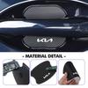 4 Pièces Fibre de Carbone Badge Protecteur Autocollant Poignée de Porte de Voiture Autocollant Essuie-glace Pour KIA Cerato Soul Venga Forte Spectra Sedona Niro