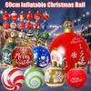 PVC Giant Inflatable Christmas Balls 60cm Big Large Christmas Balls Waterproof Christmas Ballons Christmas Outdoor Decorations