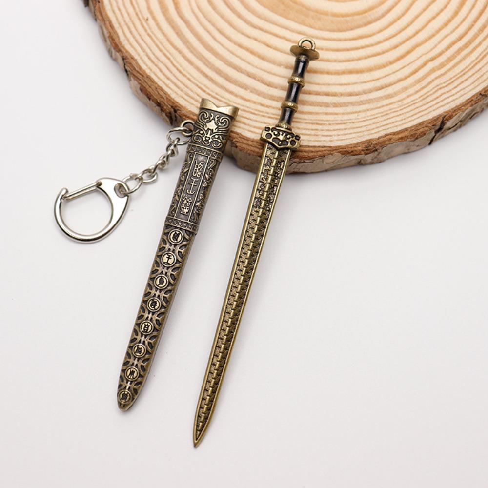 Ancient Mini Sword KeyChain 12cm Scabbard Key Ring Toy Weapon Key Chain Women