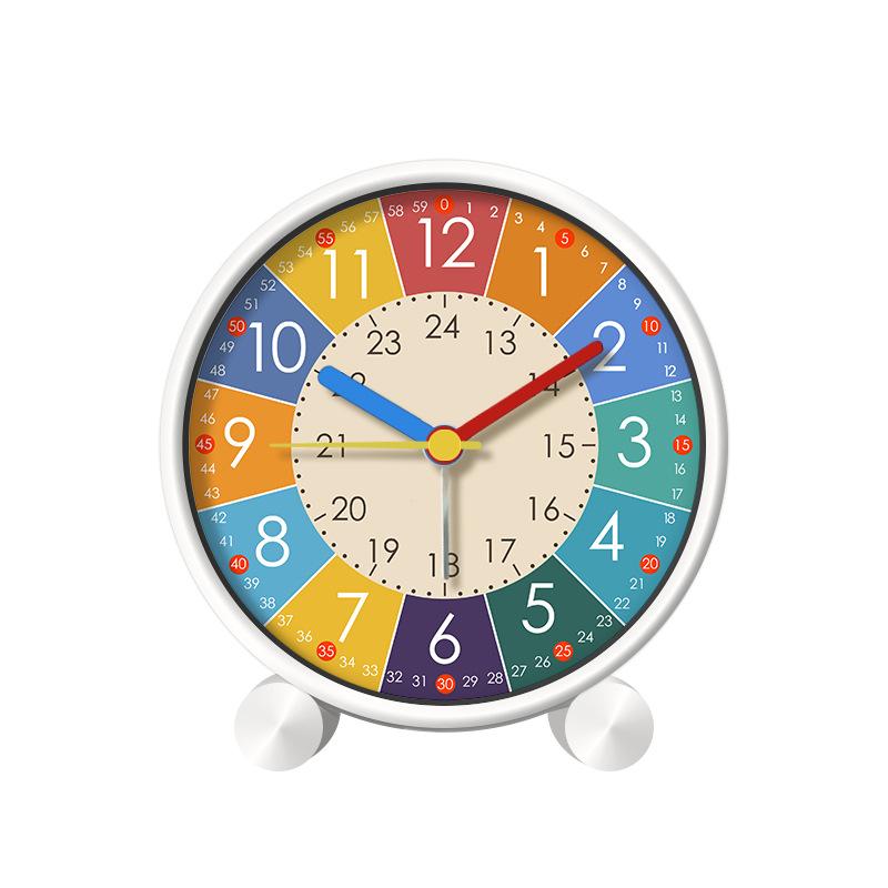 Cartoon Girl Alarm Clock Student Special Bedroom Children Room Desktop Clock Mute Cute Creative Children Small Alarm Clock
