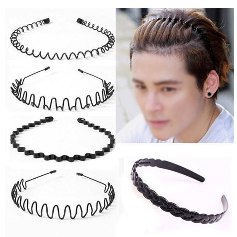 Metal Minimalist 1PC Women Men's Accessories Unisex Black Wave Fashion Sports Hairband High Quality Beads