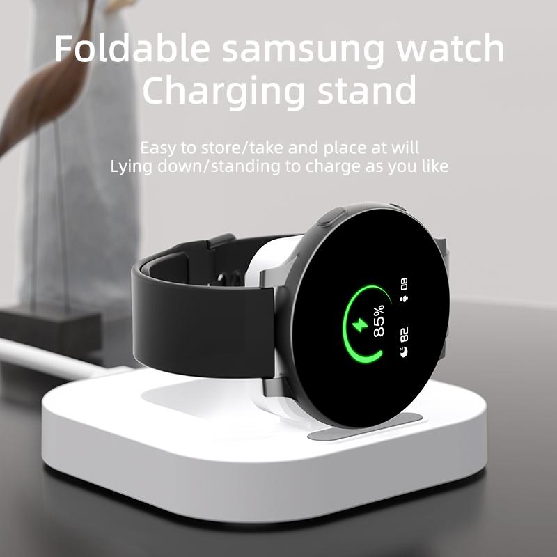 Подставка для беспроводной зарядки часов Samsung Galaxy Watch 6 5 4 3 Pro 45/40/44 мм Active 2 Classic Type C быстрая зарядная док-станция