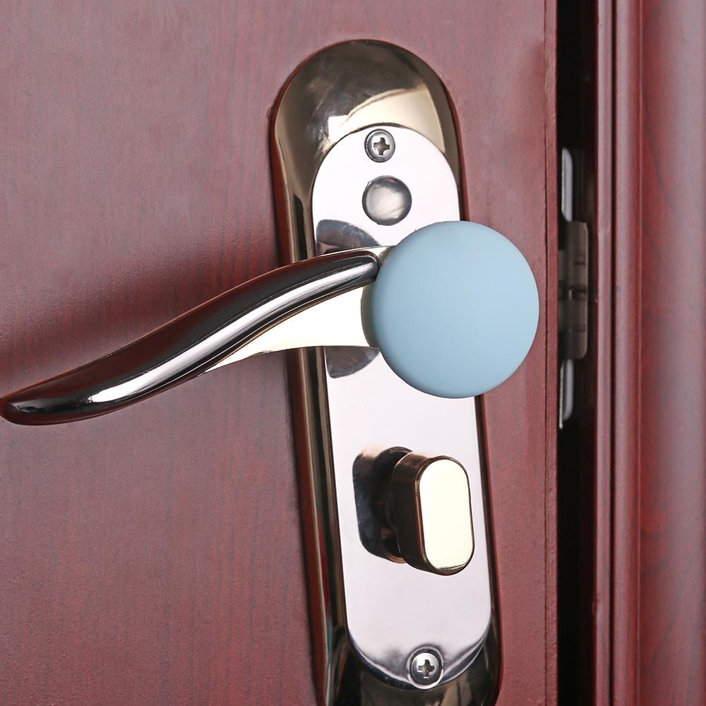 Silicone Crash Pad Doorknob Wall Protector Bumper Self Adhesive Door Handle Stopper