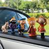 Journey To The West Cartoon Doll Car Center Console Navigation Screen Decoration Car Small Creative Ornament Decors Adorns