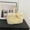 Pelz-Schultertasche mit großer Kapazität für Damen, lässige Umhängetasche, neuer Modetrend