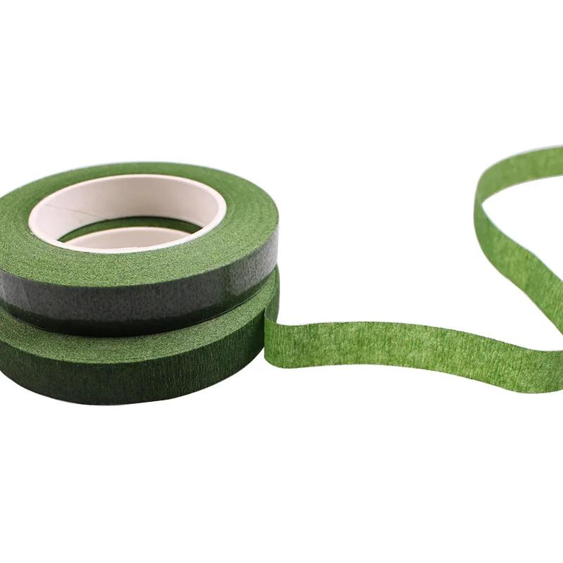 Ruban adhésif pour tige florale, 30 mètres, 12 mm, pour corsages, boutonnières, fleurs artificielles, étamines, rubans verts pour fleuristes, fournitures de fleurs en nylon