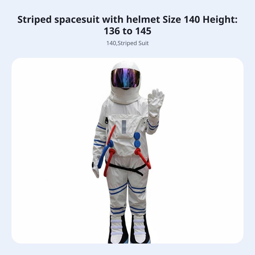 Costum de Astronaut Recuzită pentru Spectacol Complet Costum de Astronaut pe Toată Lungimea Costum Costum de Astronaut Dispozitiv de Fixare Frontal Salopetă Explorator Spațial