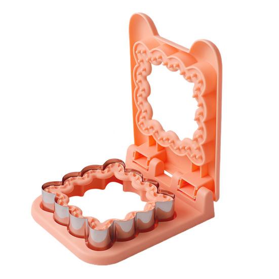 Dinosaur Sandwich Cutter Cookie Breakfast Mold Stainless Steel Bread Shaper Non-Stick Sandwich Sealer for Kids Lunchboxes