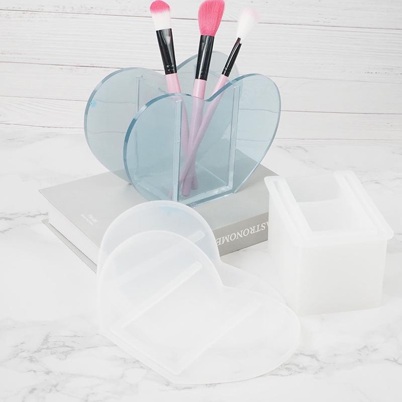 Creative Silicone Tabletop Ornaments Hydroponic Flower Pot Resin Mold DIY Crystal Drop Mould Vase Storage Box