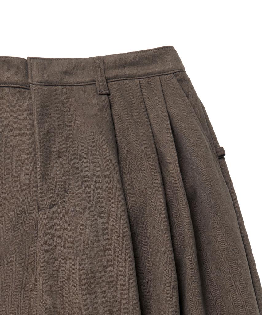 IDWS Void 4 Tuck Balloon Trouser Brown