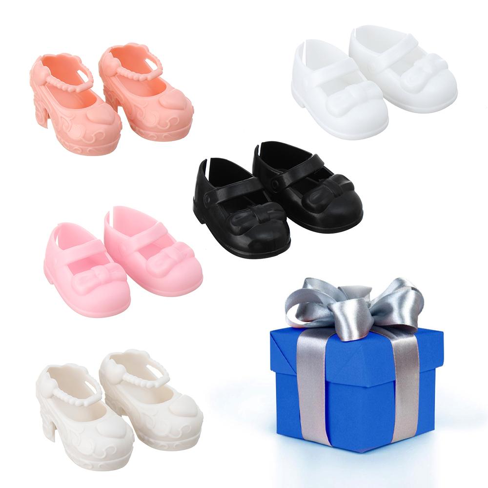 1Pair Cute Fat Baby Pink White Doll Shoes Toys Sandals Doll Clothes Accessories