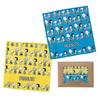 Marutatsu Snoopy Microfiber Kitchen Cloths 2-Piece Set (Blue & Yellow), 20x20cm Absorbent Quick-Dry Cute Character Dish Towels In Gift Package