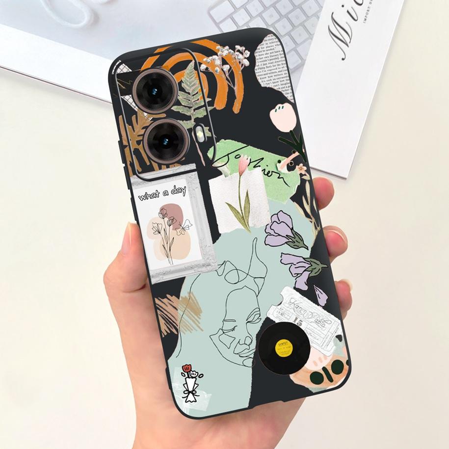 For Motorola Moto G85 5G Case Cute Astronaut Girls Soft Silicone TPU Phone Cover For Moto G85 2024 Funda G 85 MotoG85 Matte Case