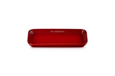 Legere Rectangular Plate 25cm Cherry Red