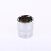 6-24mm 3/8 Short Hex Socket Mirror Polished Chrome-plated Steel Hex Socket Wrench Head For Auto Repair Home Tool