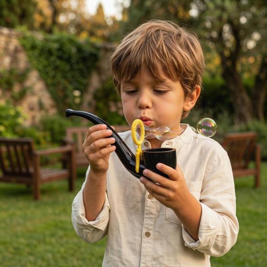 Jouets à bulles interactifs Baguette souffleur de bulles Machine à bulles rétro Souffleur de bulles amusant pour les fêtes en extérieur les barbecues dans le jardin