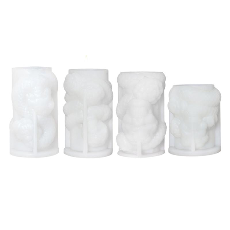 Candle Molds Castings Molds Rotating Snake Silicone Moulds Plasters Molds Cylindrical Snake Candle Making Molds