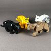 MOC Bricks DIY Forest Animal Leopard Lion Tiger Figure Accessory Educational Building Blocks Toys for Children Gift