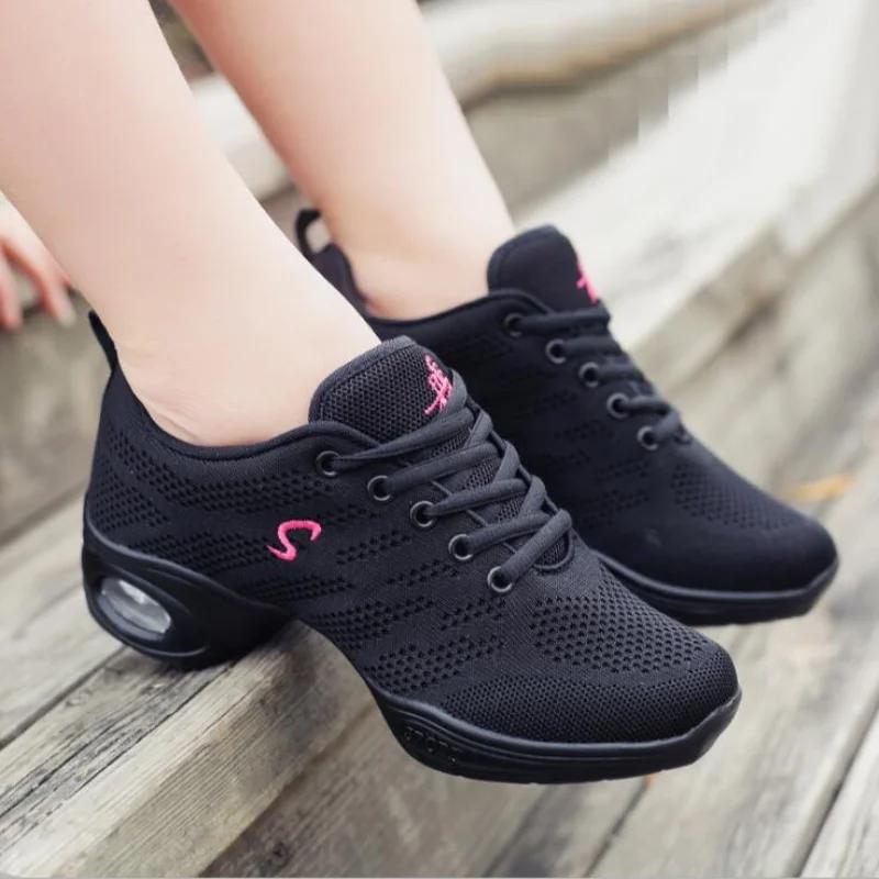 Woman New Dance Shoes Girls Sports Soft Outsole Breath Women Practice Dancing Shoe Modern Jazz Ballet Shoes Sneakers