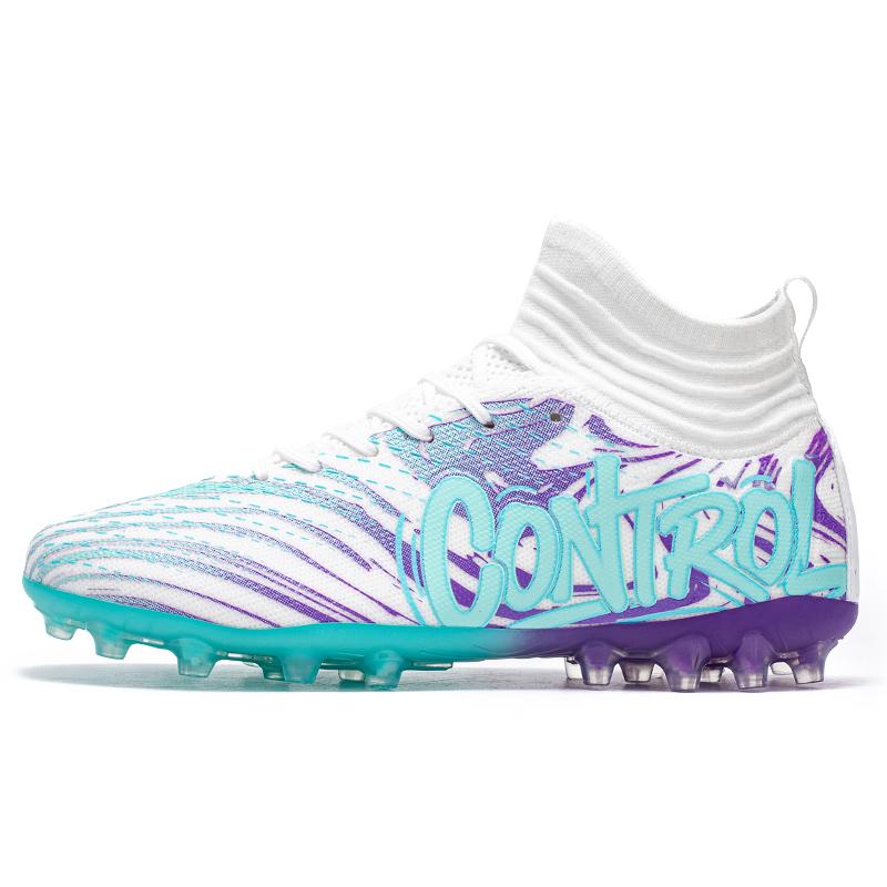 New Youth Long Nail Football Shoes FG/AG Grass Football Shoes Men's and Women's Field Competition Training Shoes