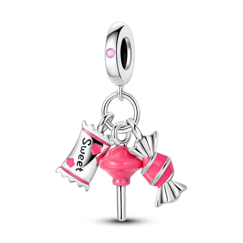 Delicious Food Collection copper Cherry Strawberry Avocado Sweet Charm Bead Charms Bead Charms Compatible With Authentic Bracelets Ideal For Woman Do