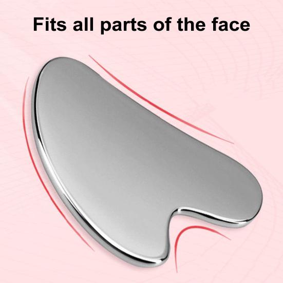 Stainless Steel Scraping Board Facial Body Care Gua Sha Tool for Face Neck Back Shoulders Anti-Aging Skin Tightening Facial Massager