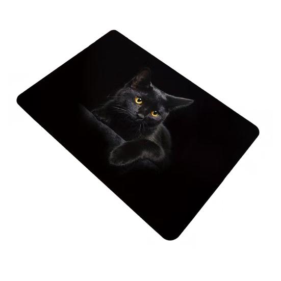 Yousheng Realistic Animal Floor Mat 3D Optical Illusion Rug Cute Cat Design Entrance Rug Non-slip Dog Doormat for Bathroom Kitchen Living Room Bedroom