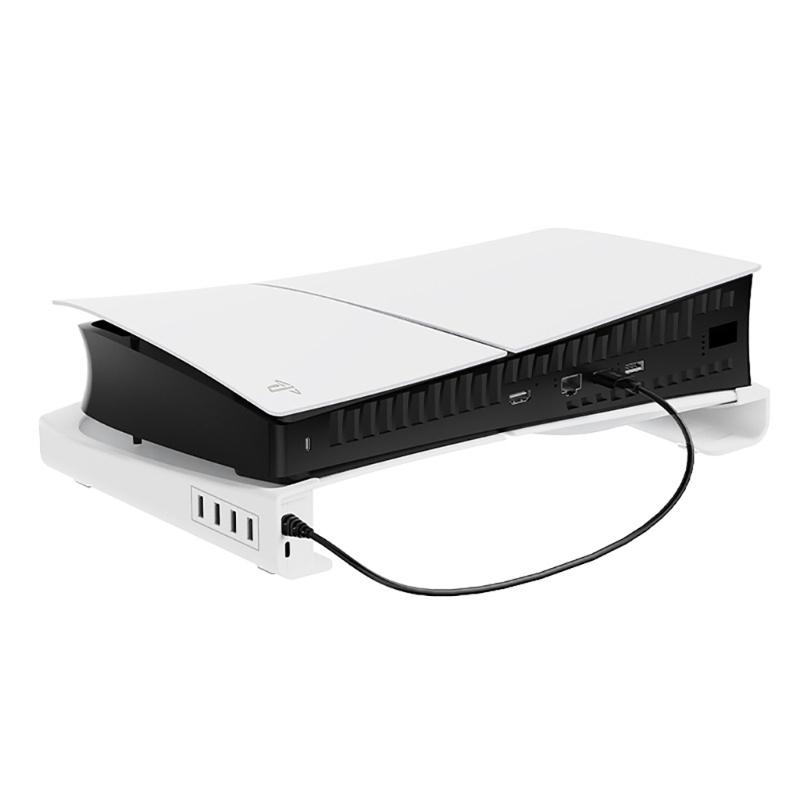Upgraded Console Holder Horizontal Base With/no Charging Port for P5 Slim Host Efficient Heat Dissipation Display Rack