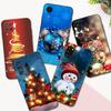 Svart TPU-fodral för Samsung galaxy M53 M13 M62 A12 A22 A22S A32 A42 A52 A52S A72 4g 5g A20S julgransljus vinter
