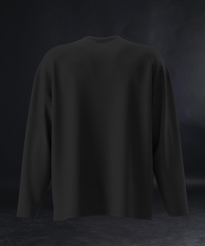 PHERMENON Essential Oversized Long Sleeve - Black