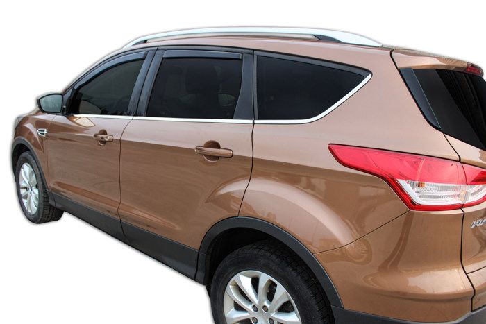 Air Deflectors - SCOUTT - GP - Smoked - Reinforced Acrylic - For Ford Kuga 2013-2019