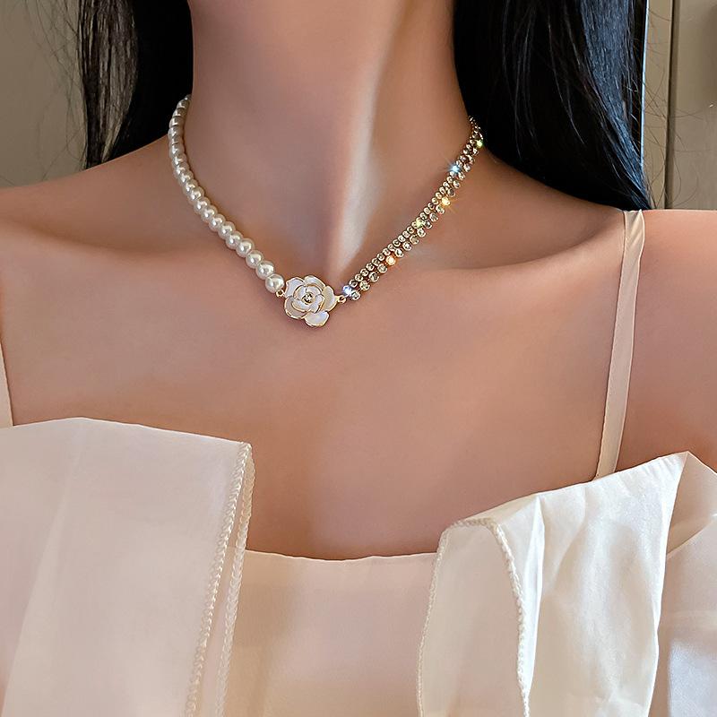 Simple Stacked Retro Imitation Emerald Green Pearl Multi-layer Necklace For Women Fashionable Jewelry Accessories Birthday Gifts