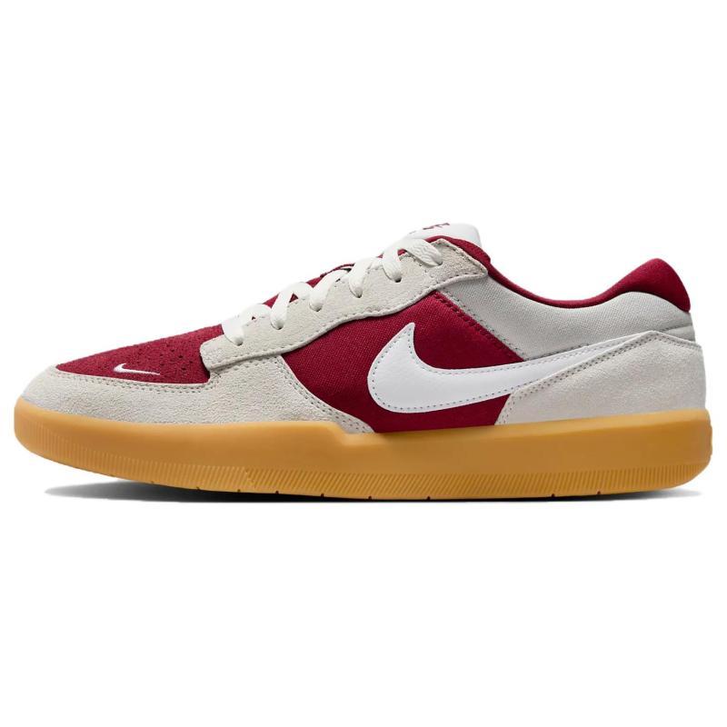 Nike Sb Force 58 Team Red Gum Light Brown Skateboard Shoes DV5477-601
