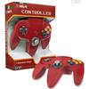CIRKA : Czerwony gamepad do konsoli Nintendo 64 N64 (retro, joystick, pad...)