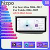 9 '' 8Core 7862 Áudio 2din Android Autoradio para Seat Altea para Toledo Car Radio Multimedia Video Player Unidade principal GPS Carplay 4G Tela inteligente