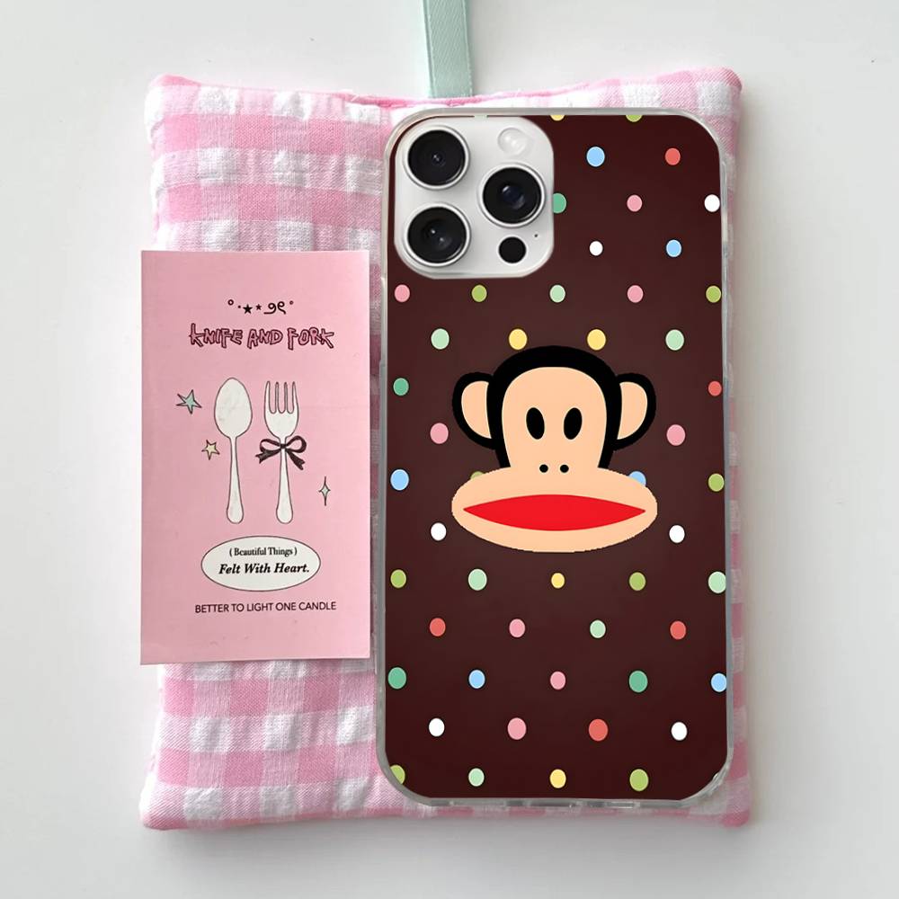 Classic Fashion Logo P-Paul F-Frank Phone Case For iPhone 17 16 15 14 13 12 11 Pro Max Plus Satin Colorful Cover