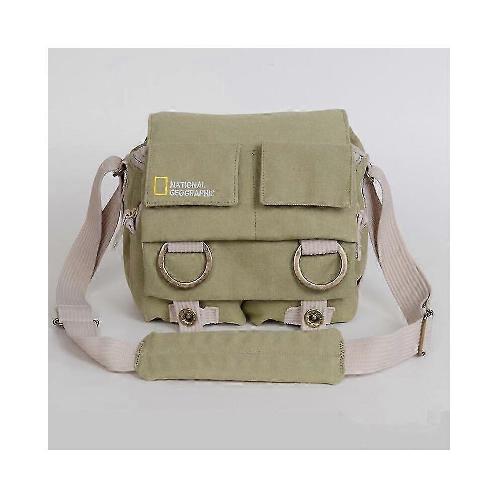 (Khaki) Profesionální brašna na DSLR fotoaparát National Geographic Univerzální pro Nikon D5000 D5100 D3000 d5300 pro Canon 550D 660D 500D 700d SLR - Dobrá
