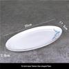 Chinese Style Irregular Oval Ceramic Serving Plates