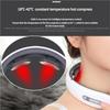 Massageador Elétrico de Pulso para Pescoço e Ombro Amassamento 2 Cabeças Pulso TENS EMS Aquecimento Relaxamento da Vértebra Cervical Alívio da Dor Massagem