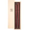 Hashikura Matsukan Natural Heptagonal Purpleheart Made In Chopsticks, Couple's Set, High-Quality Wood, 23.5cm & 22cm, Shape, Wipe-Lacquered, Wood,